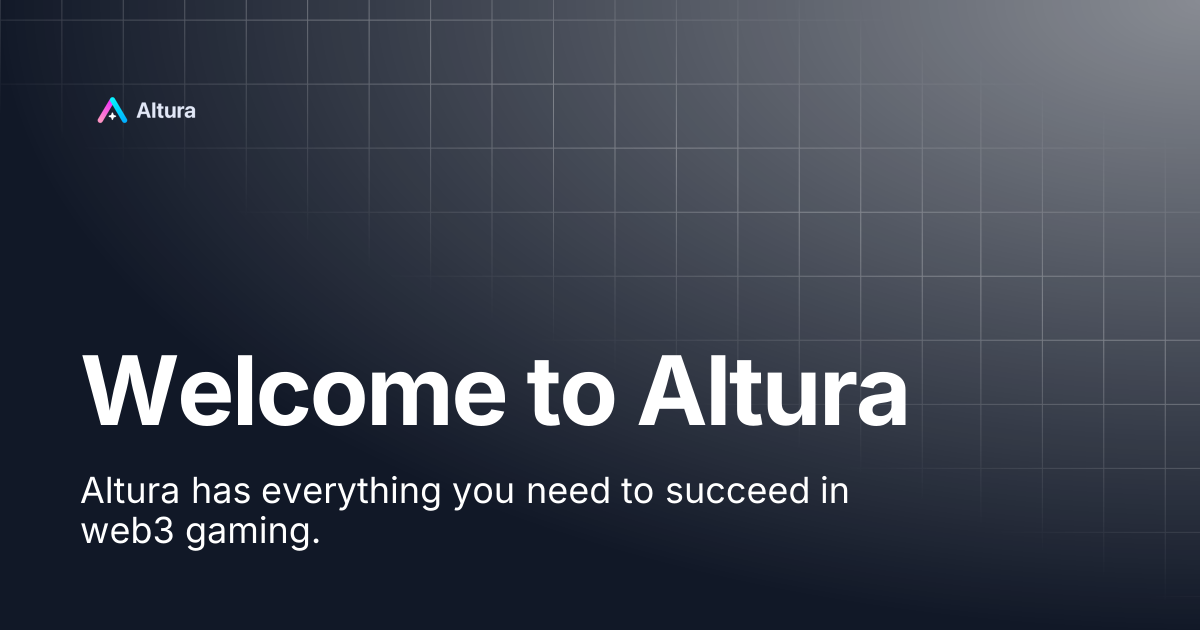 Welcome to Altura | Altura Documentation